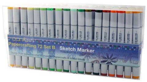 Copic Sketch Set of 72 Papercrafting Markers - SET B Copic Sketch Set of 72