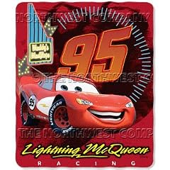 Disney Pixar CARS Blanket - 95 Racing Lightning McQ
