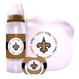 NEW ORLEANS SAINTS NFL Baby Gift Set: Kickoff Collection 3-Piece Baby Feeding Set