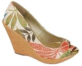 PEEP TOE FLOWER WEDGE