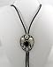 German Silver & Onyx Bolo Tie