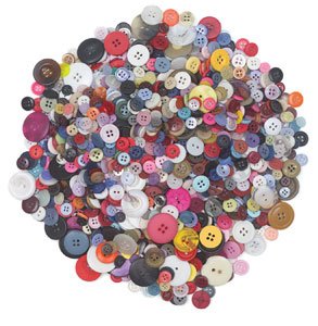Craft Button Assortment - 1 lb, Craft Buttons