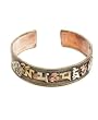 Om Mani Mantra Antique Finish Brass/copper Bracelet