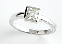 Ladies Square Stone Ring