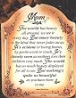 Decorative Wooden Block Inspirational Wall Plaque, Art - Mom, the World . . .: Poetry on Wood Collection