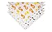 Baby Bandana Drool Bibs - Absorbent Cotton for Boys & Girls - Unisex Gift 5 Pack
