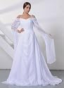 Hochzeits-shop-hamburg WD1021 Brautkleid mit spagettiträger bestickt, Schnürung u. Schleppe