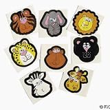 Zoo Animal Stickers with Wiggle Eyes -72 pc