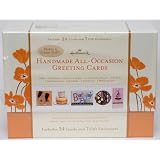 Hallmark Handmade All-Occasion Greeting Cards - 34 Cards + 7 Gift Enclosures in a Keepsake Organizer Box