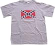 CONFEDERATE FLAG #2 - Heather Grey or White T-shirt