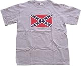 CONFEDERATE FLAG #2 - Heather Grey or White T-shirt