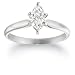 10k Choice of White or Yellow Gold Marquise Solitaire Diamond Engagement Ring (3/4 ct, J-K Color, I2-I3 Clarity)