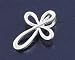 Silver Plain Cross Pendant Size: 17mm