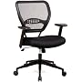 Office Star 5500 Space Air Grid Mid-Back Swivel Chair, Black, 20-1/2w x 19-1/2d x 42h
