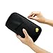 GEARONIC TM Travel Wallet Slim Organizer Security Theft Proof For Money Phone Documents Passport Holder Clutch Women Men Family Leather Zipper Black