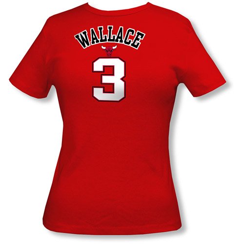 5Th & Ocean Chicago Bulls Ben Wallace Womens Player T-Shirt Large