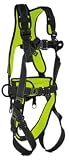 Guardian Fall Protection 11029 S-L Cyclone Construction Harness with Pass-Thru Chest Buckle, Pass-Thru Leg Buckles and Waist Tongue Buckle