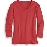 Essential 3/4-Sleeve V-Neck Tee