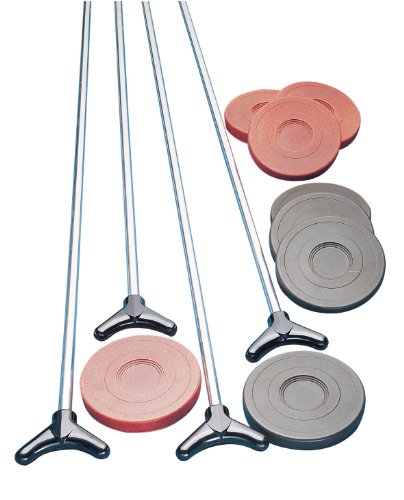 Champion Sports Outdoor Shuffleboard Cue and Puck Set