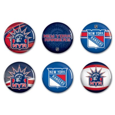New York Rangers 6 Button Set