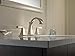 Delta Faucet Dryden Widespread Bathroom Faucet 3 Hole, Bathroom Sink Faucet, Metal Drain Assembly, Polished Nickel 3551LF-PN