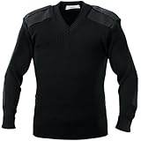 Rothco Acrylic V-Neck Sweater, Black, X-Large