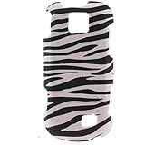 Crystal Hard RUBBERIZED with WHITE - BLACK ZEBRA Design Faceplate Cover Sle ....