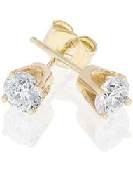 Diamond Solitaire Earrings 1/2ctw