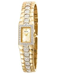 Bulova Womens 98T89 Crystal Watch