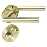 Produkt-Bild: Basi-Saturn 7308-0300 Zimmert&uuml;rgarnitur PVD Messing L-Form WC