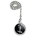 Female Gymnast on Vault Pommel Horse Gymnastics Ceiling Fan and Light Pull Chain