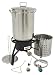 Bayou Classic 9195 32-Quart Stainless-Steel Outdoor Turkey Fryer Kit with Burner