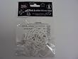 White Thing & Symbol Rubba Rubber Bandz Band Wristband (12)