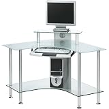 Jual SCF Small Corner Frosted-Glass Computer Desk - from Stand & Deliver