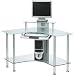 Jual SCF Small Corner Frosted-Glass Computer Desk - from Stand & Deliver