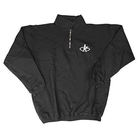 Buy Balle de Match Oval Zip Pullover-Black by Balle de Match