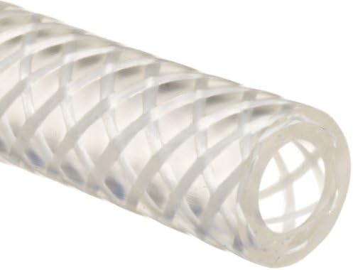 Tygon B-44-4X I.B. High-Pressure PVC Food And Dairy Tubing, 1/4" ID, 7/16" OD, 3/32" Wall, 50' Length, Clear