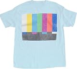 Urban Outfitters - Local Celebrity "This is Only a Test" TV Signal Light Blue T-Shirt Tee