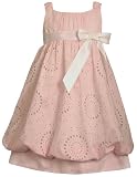 Bonnie Jean Girls 2-6x Pink Eyelet Bubble Dress