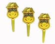 Police Badge Cupcake Picks - 12ct