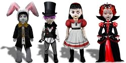 Mezco Toyz Living Dead Doll Alice in Wonderland:Set of 4