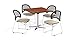 OFM PKG-BRK-170-0009 Breakroom Package, Cherry Table/Khaki Chair