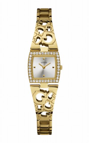 Guess Women's W10568L1 Gold Stainless-Steel Quartz Watch with Silver Dial