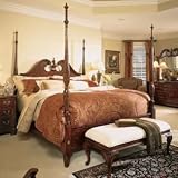 American Drew 791-378R Cherry Grove 45th King Pediment Poster Bed in Antique Cherry 791-378R