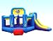 Bounceland Pop Star Bounce House with Slide - Blue/ Red/ Purple