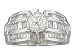 EGL Certified 2.23ct Diamond Engagement Ring 14kt White Gold