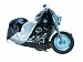 Raider Black and Silver Large Motorcycle Cover