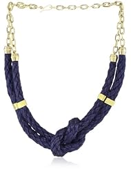 Citrine by the Stones Blue Nautical Hemp Necklace