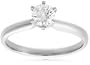 14k White Gold Round Diamond Solitaire Engagement Ring (1/2 ct, H-I Color, SI2-I1 Clarity), Size 7