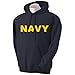 Navy NAVY Hooded Sweatshirt with gold print